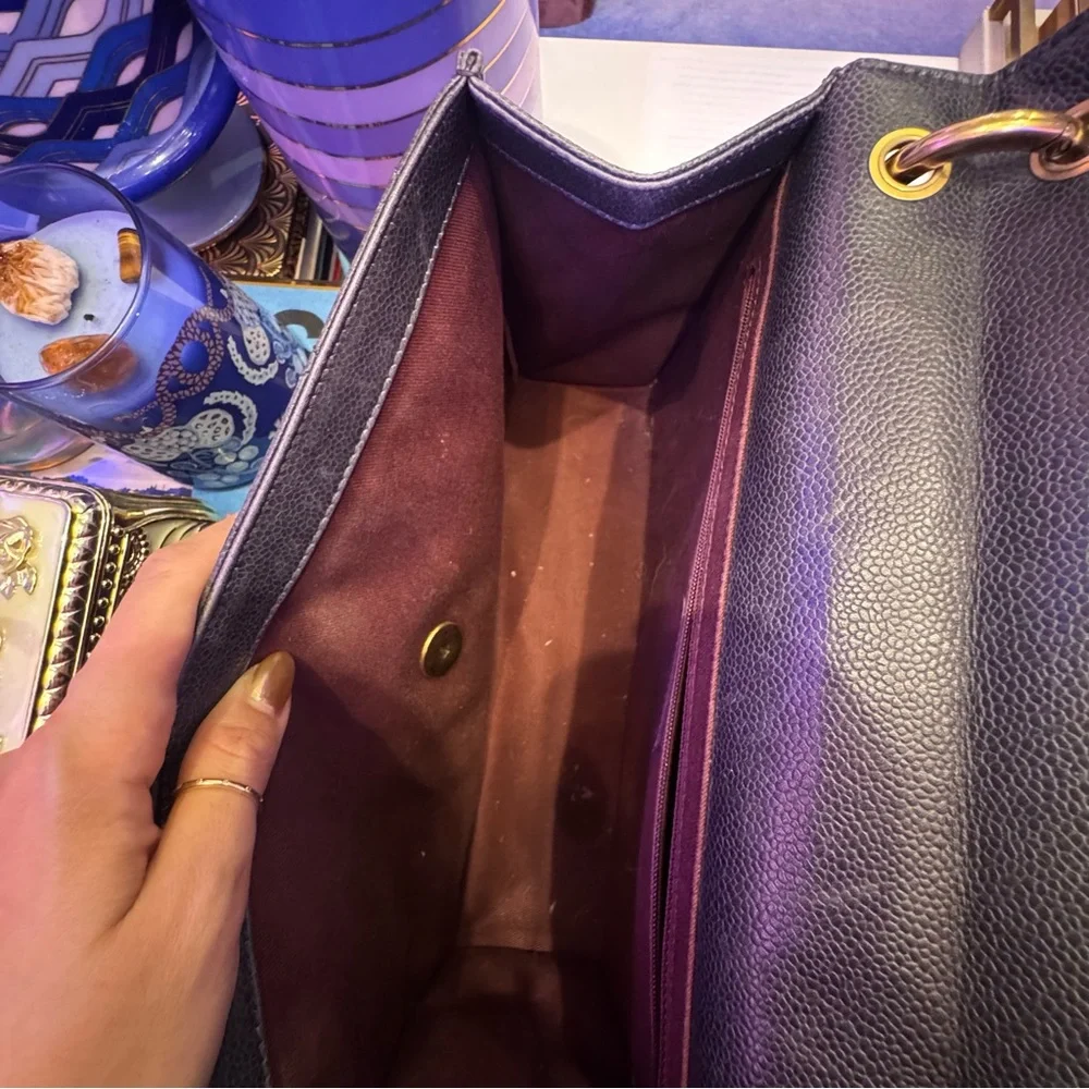 CHANEL Métiers d'Art Paris-Edinburgh Retro Classic Flap Quilted Caviar Leather - Picture 6 of 13